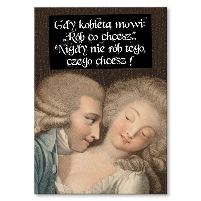 Poster metal rób co chcesz gift