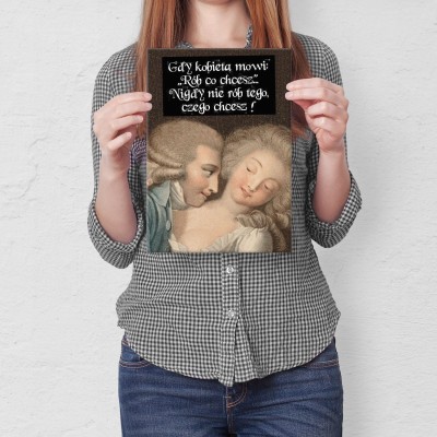 Plakat metalowy rób co chcesz Prezent