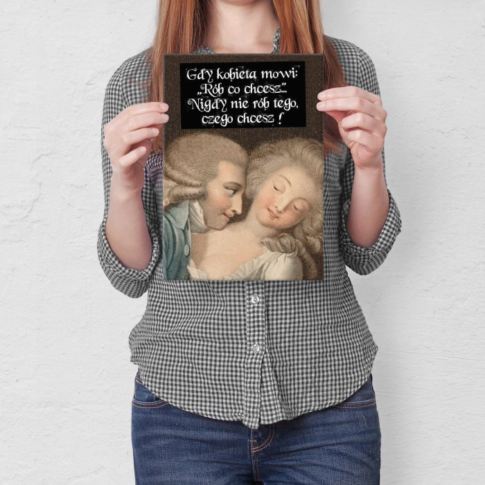 Plakat metalowy rób co chcesz Prezent