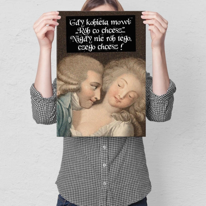 Poster metal rób co chcesz gift