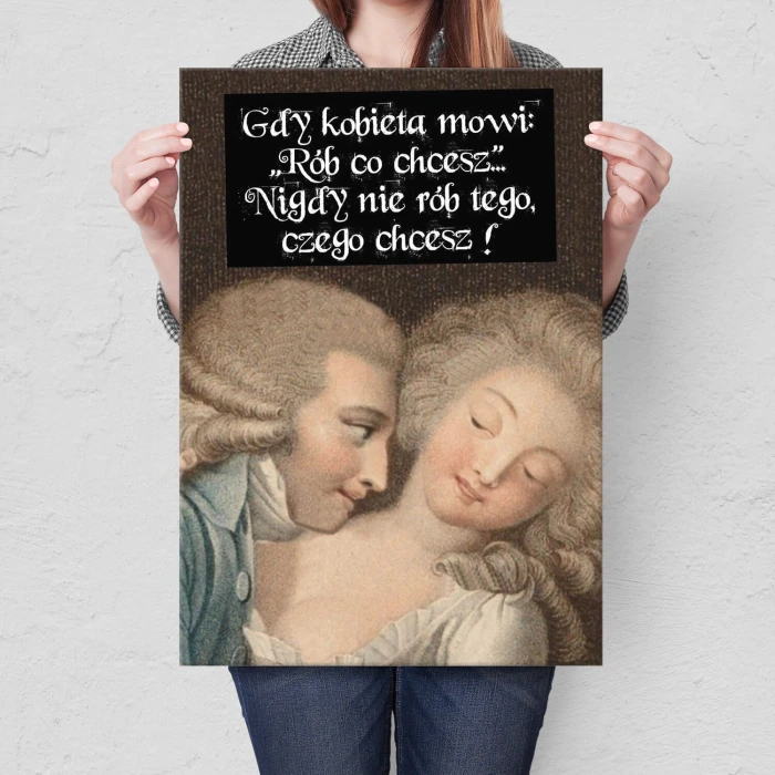 Plakat metalowy rób co chcesz Prezent