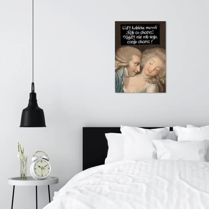 Plakat metalowy rób co chcesz Prezent