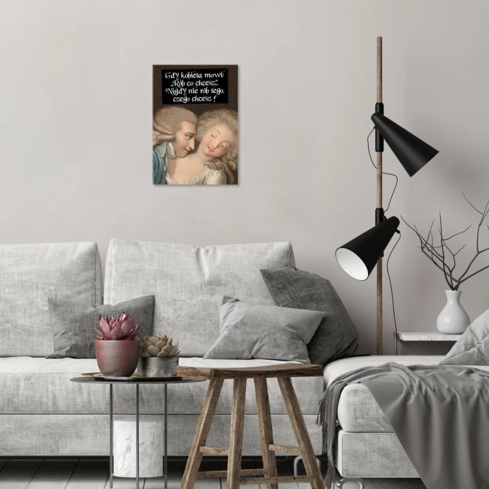 Plakat metalowy rób co chcesz Prezent