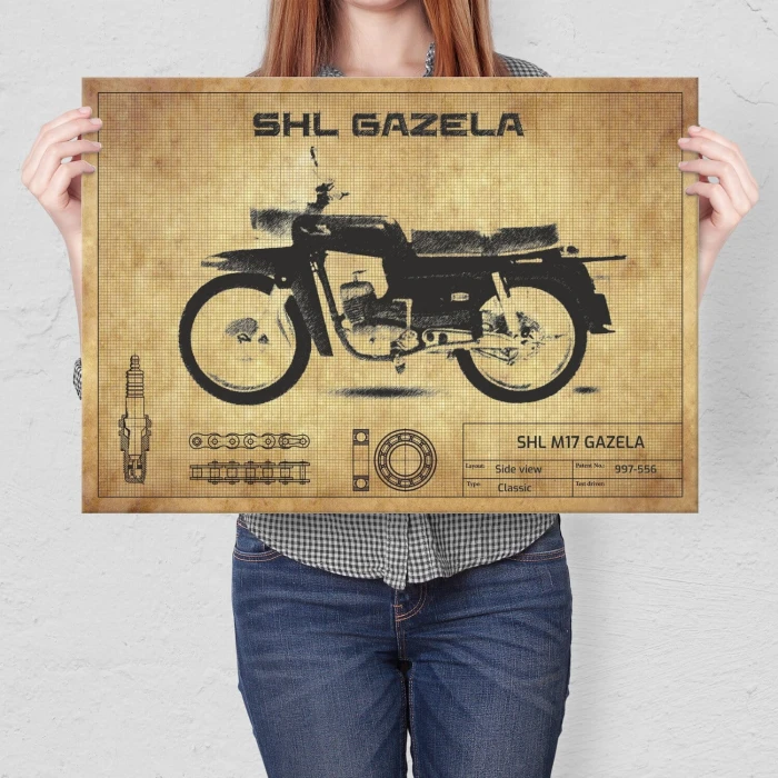 Poster metal SHL Gazela gift