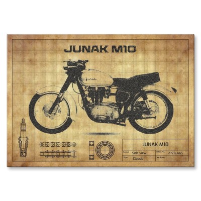 Poster metal Junak M10 gift