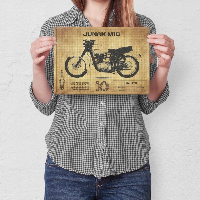 Plakat metalowy Junak M10 Prezent