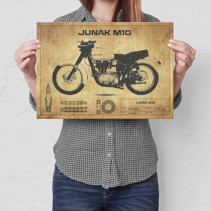 Poster metal Junak M10 gift