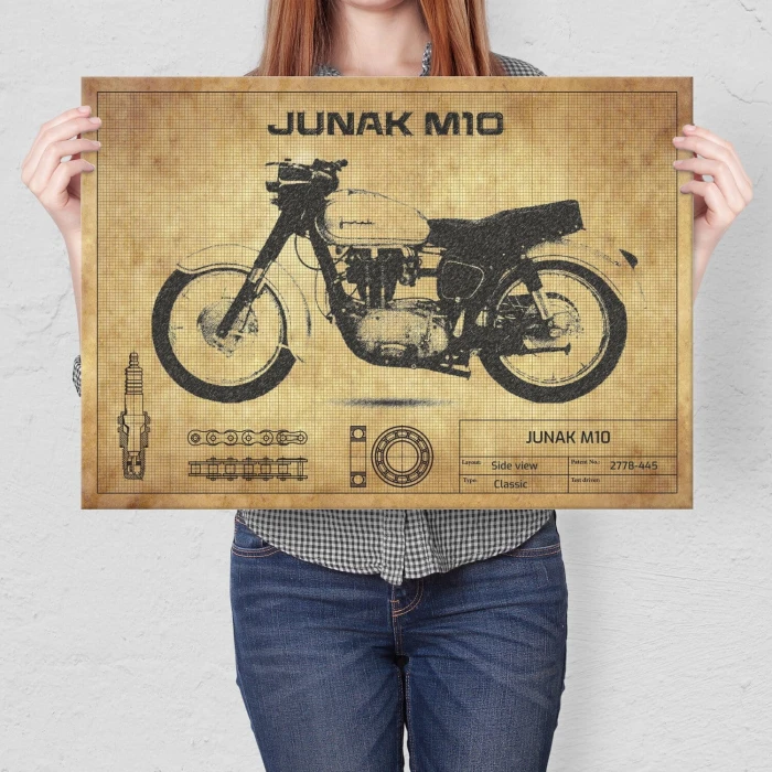 Poster metal Junak M10 gift
