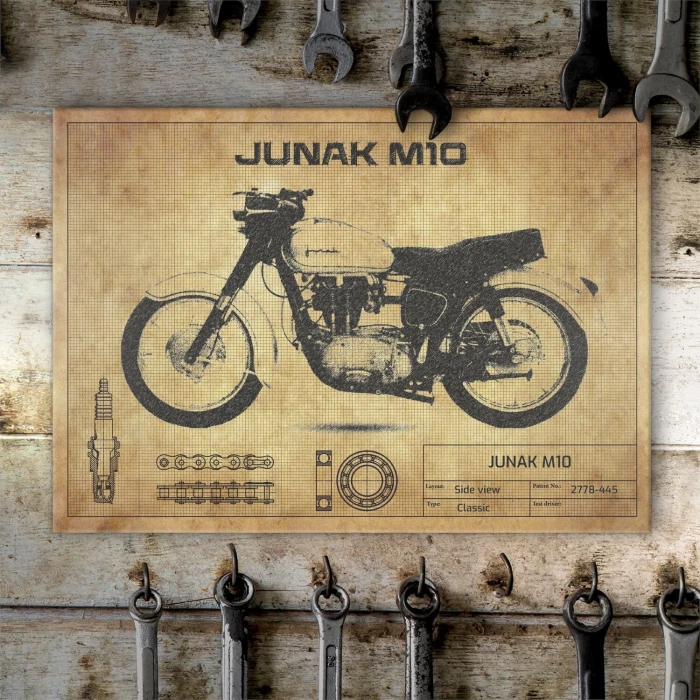 Plakat metalowy Junak M10 Prezent
