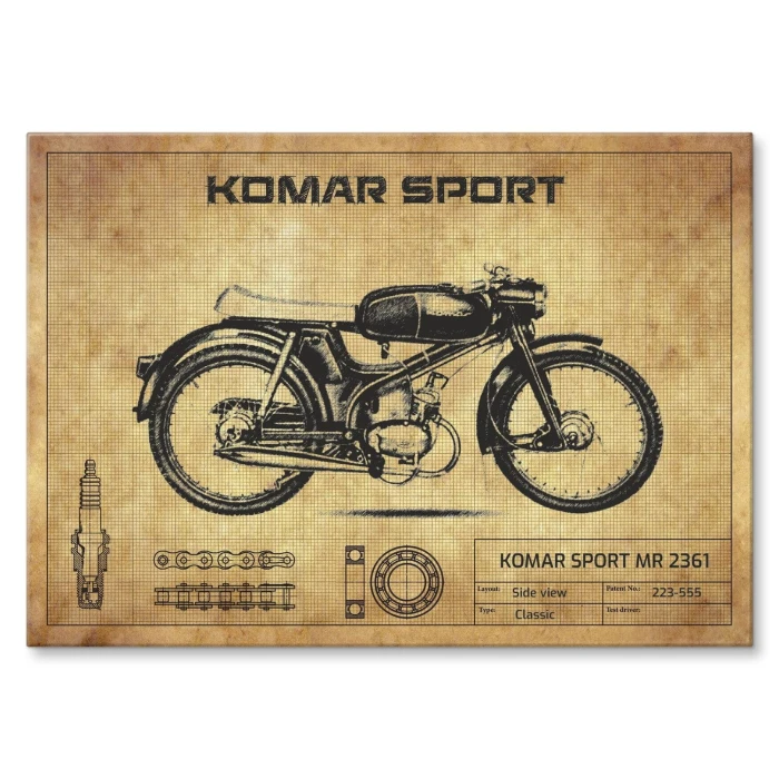 Poster metal Komar Sport gift