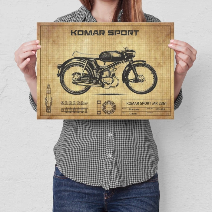 Poster metal Komar Sport gift