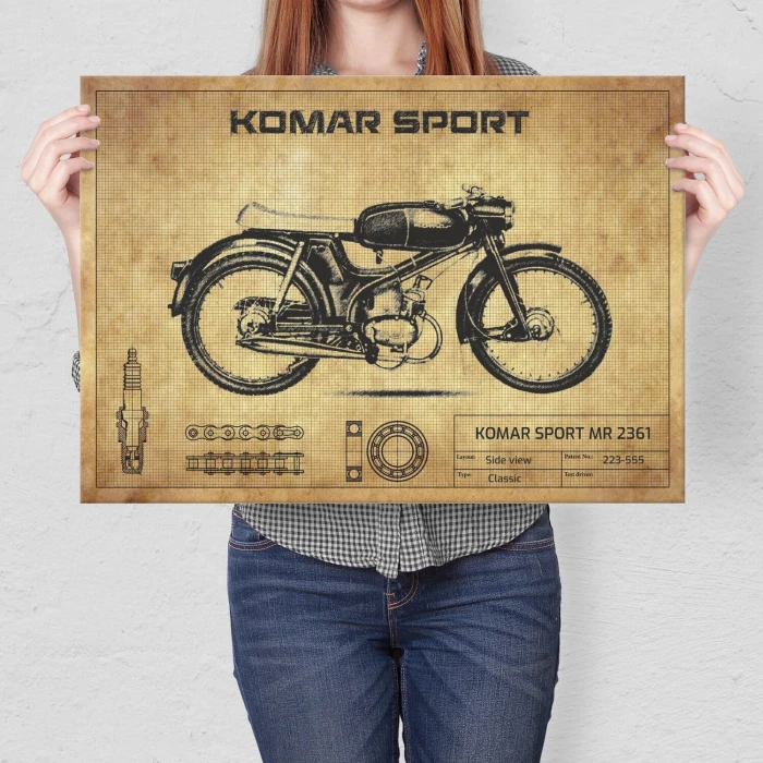 Poster metal Komar Sport gift