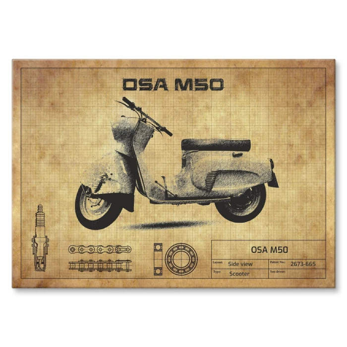 Poster metal Osa M50 gift