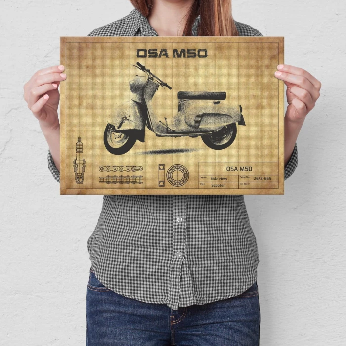 Poster metal Osa M50 gift