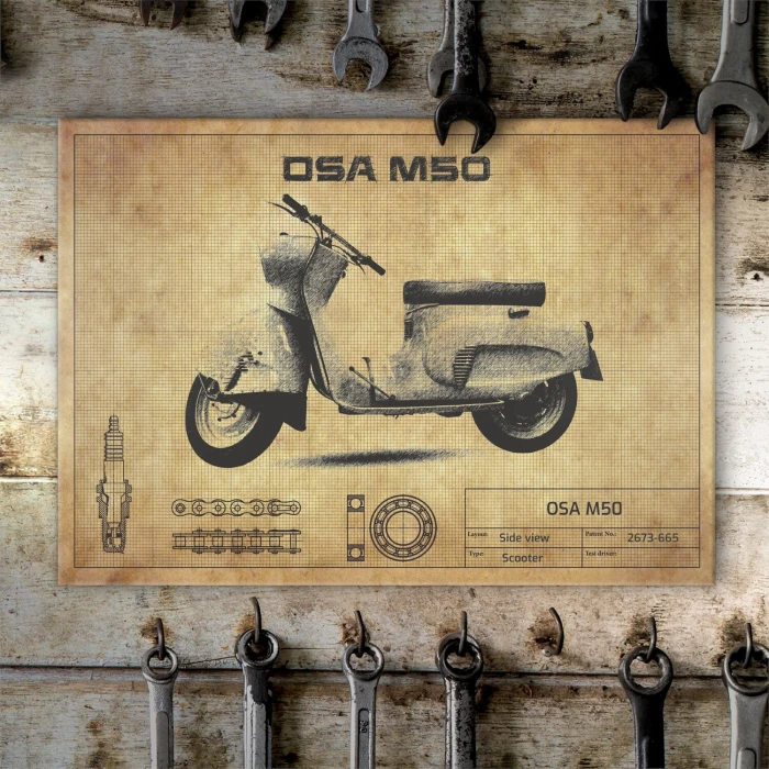 Poster metal Osa M50 gift