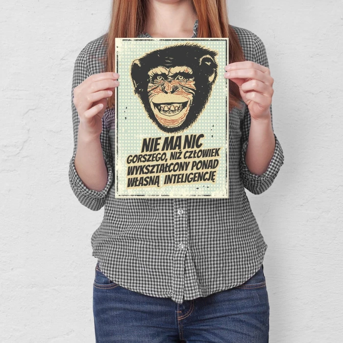Poster metal nic gorszego gift
