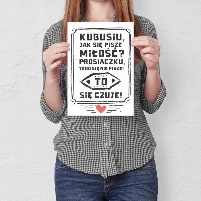 Poster metal miłość gift