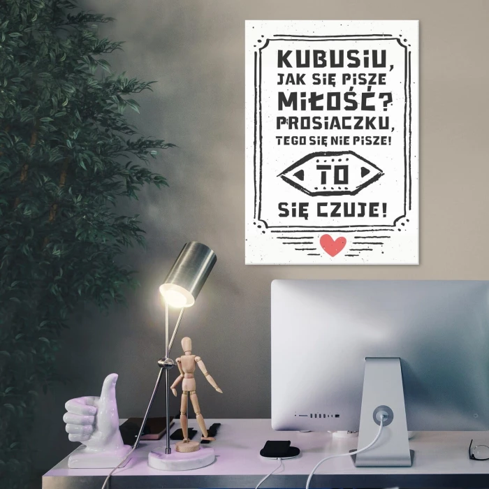 Poster metal miłość gift
