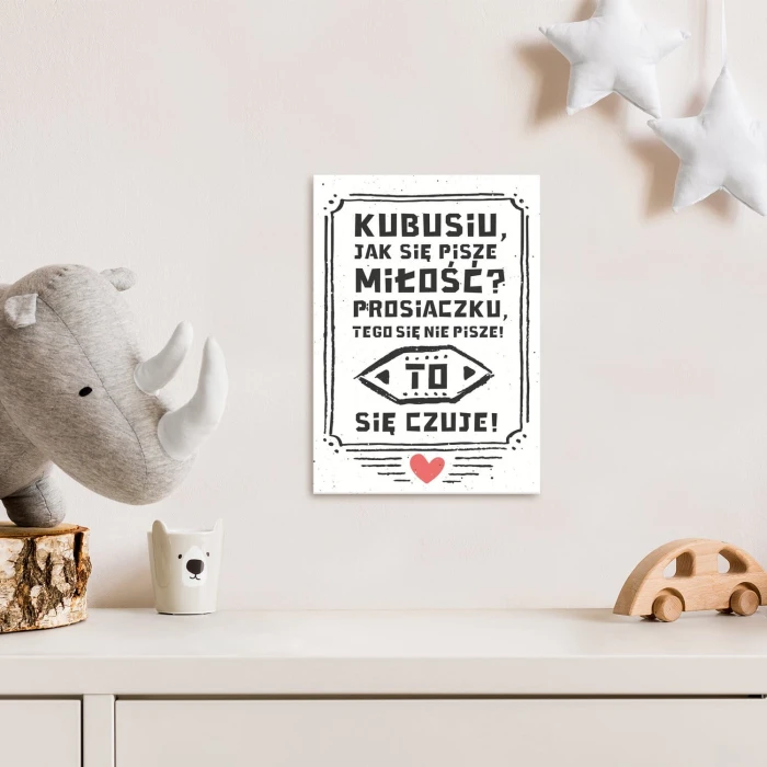 Poster metal miłość gift