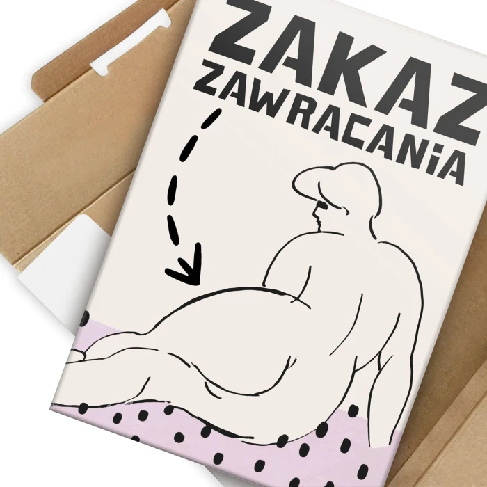 Poster metal zakaz zawracania dupy gift