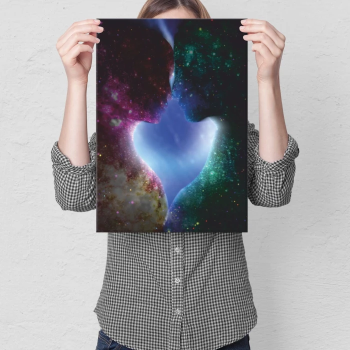 Plakat metalowy star love Prezent