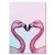 Poster metal zakochane flamingi gift