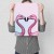 Poster metal zakochane flamingi gift