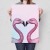 Poster metal zakochane flamingi gift
