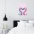 Poster metal zakochane flamingi gift