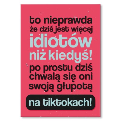 Plakat metalowy to nieprawda Prezent