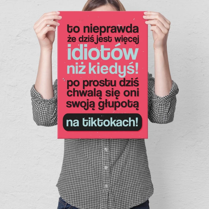 Poster metal to nieprawda gift