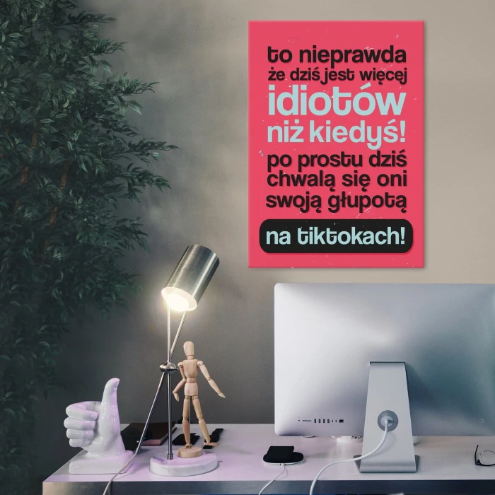 Poster metal to nieprawda gift