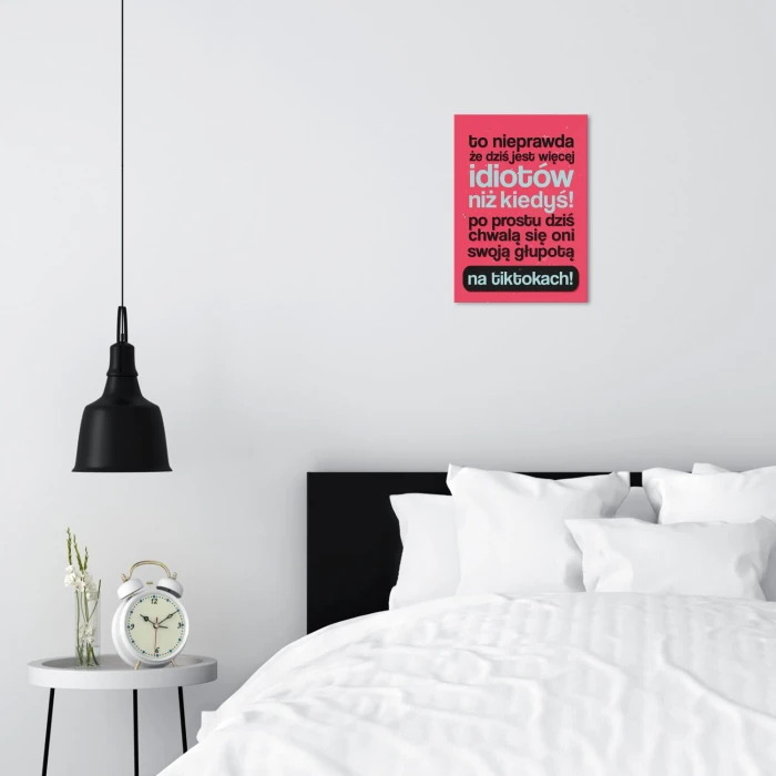 Plakat metalowy to nieprawda Prezent