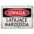 Poster metal uwaga. latające narzędzia gift