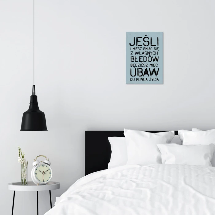 Poster metal jeśli umiesz śmiać się gift