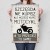 Plakat metalowy szczęście motocykl Prezent