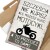 Poster metal szczęście motocykl gift