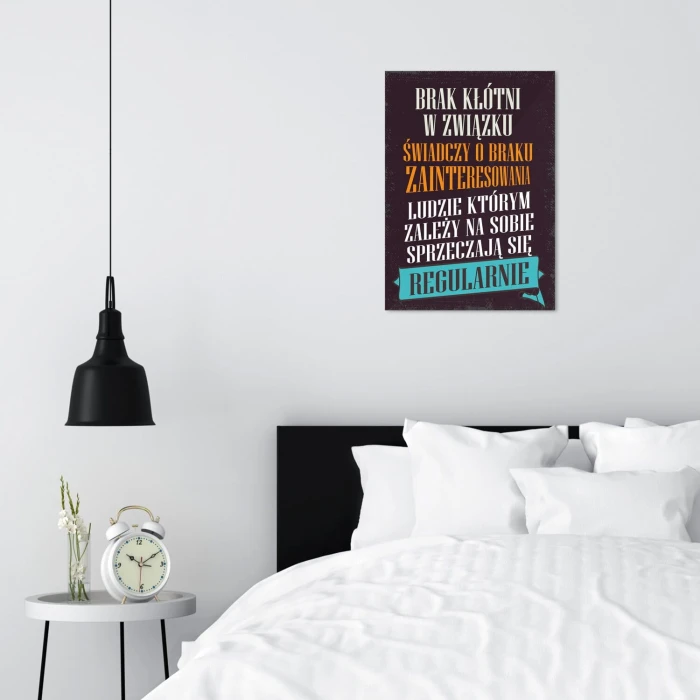 Poster metal brak kłótni gift