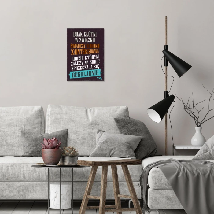 Poster metal brak kłótni gift