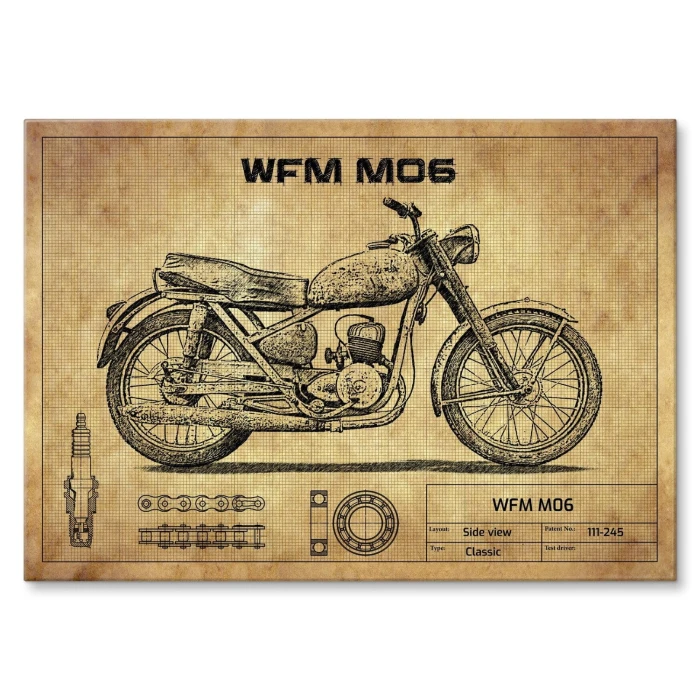 Plakat metalowy WFM M06 design Prezent