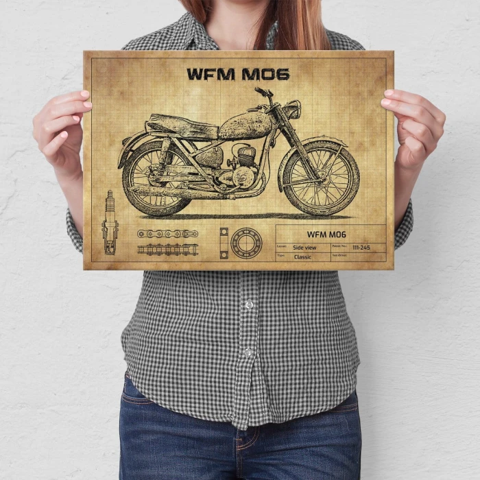 Plakat metalowy WFM M06 design Prezent