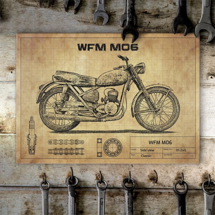 Plakat metalowy WFM M06 design Prezent