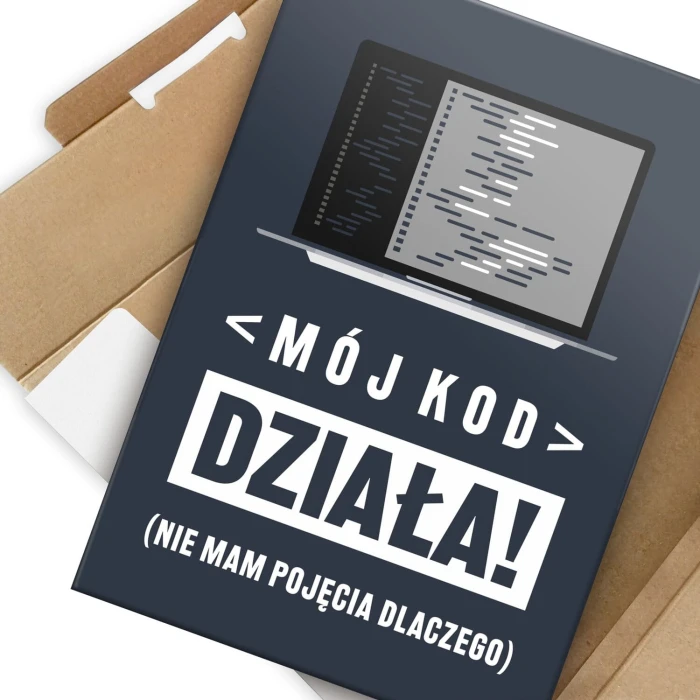 Plakat metalowy mój kod działa Prezent