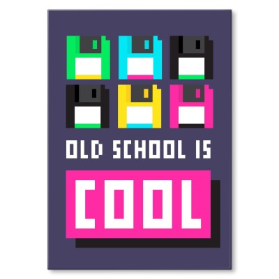 Poster metal old school gift