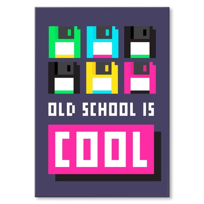 Poster metal old school gift