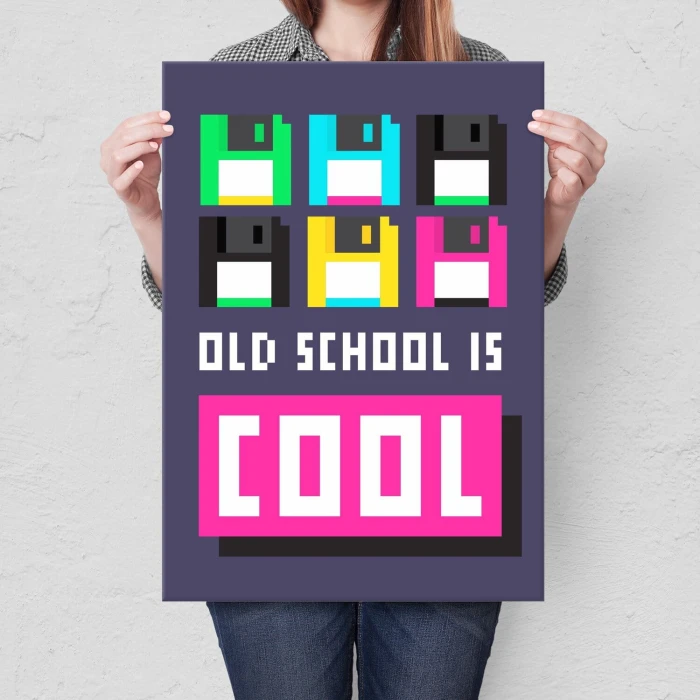 Plakat metalowy old school Prezent