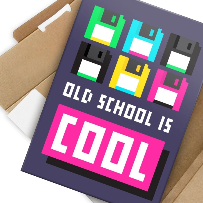 Plakat metalowy old school Prezent