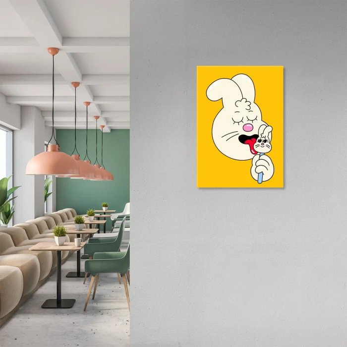 Plakat metalowy nasty rabbit Prezent