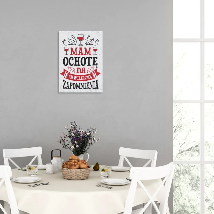 Plakat metalowy Chwileczka zapomnienia Prezent
