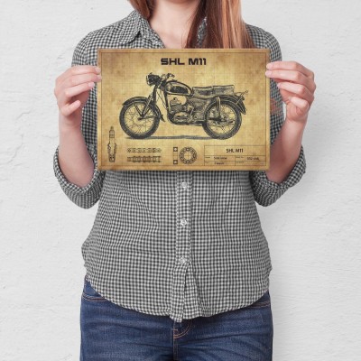 Plakat metalowy SHL M11 Prezent